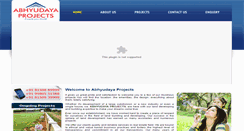 Desktop Screenshot of abhyudayaprojects.in